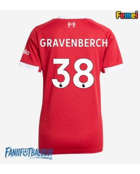 Liverpool Ryan Gravenberch #38 Tricou Fotbal Replică 2025-26 Femei Acasa